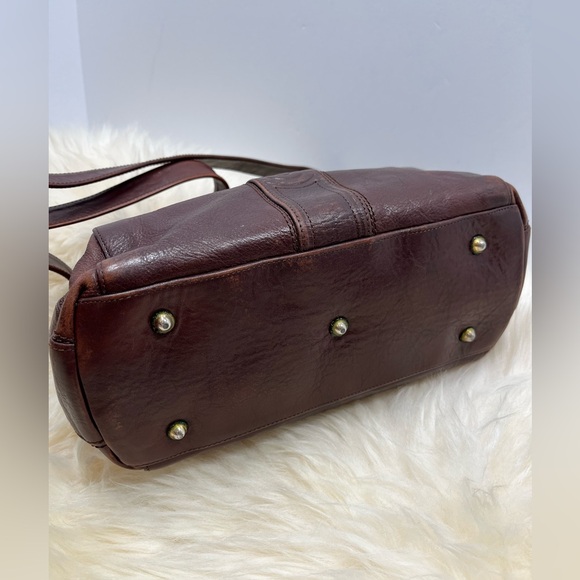 Marino Orlandi Made In Italy Large Speedy Leather Satchel Crossbody - Picture 6 of 16